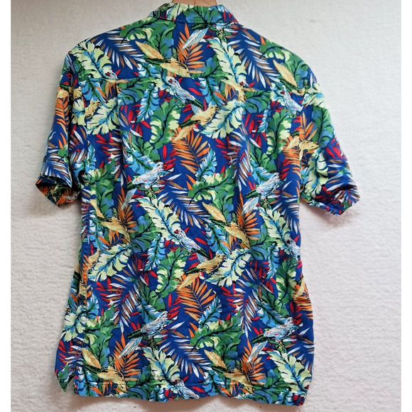 Ocean and Coast Shirt Men’s Size M Hawaiian Tropical Print Vacation Summer Fun - Picture 2 of 12